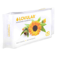 LOVULAR влажные салфетки Календула 62 шт