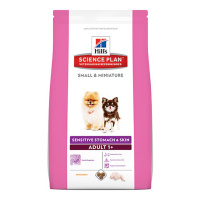 HILLS Science Plan сухой корм Small & Miniature Sensitive Stomach & Skin для собак мелких пород c курицей 3 кг