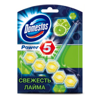 DOMESTOS туалетный блок Power 5 Duo Свежесть Лайма 1 шт