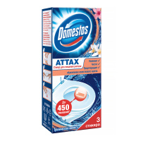 DOMESTOS стикер для очищения унитаза Attax Тропическая Свежесть 1 шт