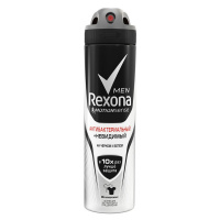 REXONA Men антиперсперант аэрозольный Антибактериальный и Невидимый на черном и белом 150 мл