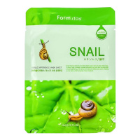 FARMSTAY тканевая маска для лица Snail с экстрактом улитки 23 мл