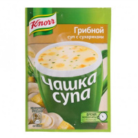 KNORR чашка супа Грибной с сухариками 16 г