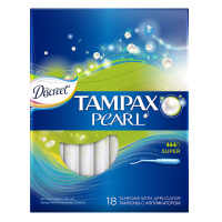 TAMPAX тампоны Discreet Pearl Super 18 шт