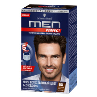MEN PERFECT тонирующий гель для мужчин Натуральный Черно-Каштановый 80