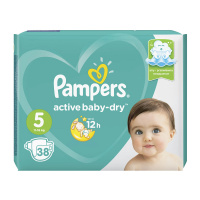 PAMPERS подгузники Active Baby 5 (11 - 16 кг) 38 шт