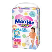 MERRIES подгузники-трусики XL (12 - 22 кг) 38 шт