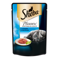 SHEBA влажный корм для кошек Pleasure с тунцом и лососем 85 г