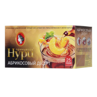 ПРИНЦЕССА НУРИ чай черный в пакетиках Абрикос и Персик 25 шт