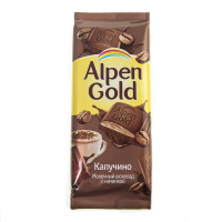 ALPEN GOLD шоколад молочный Каппучино 90 г