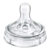 AVENT соска силиконовая Natural SCF655/27 с 3 месяцев 2 шт
