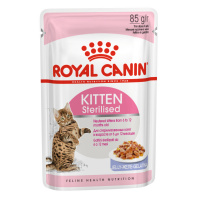 ROYAL CANIN влажный корм Kitten Sterilised (в желе) для стерилизованных котят от 6 до 12 месяцев 85 г