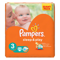 PAMPERS подгузники Sleep & Play 3 (4 - 9 кг) 100 шт