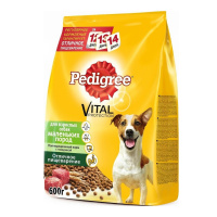 PEDIGREE сухой корм для собак мелких пород с говядиной 0,6 кг