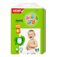 HELEN HARPER трусики-подгузники Soft&Dry Pants Junior 5 (12-18 кг) 64 шт