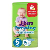 LIBERO подгузники Everyday 5 (11 - 25 кг) 16 шт