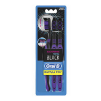 ORAL-B Зубная щетка Black 40 Всесторонняя чистка средней жесткости 3 шт