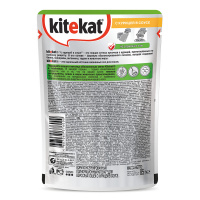 KITEKAT влажный корм для кошек с курицей в соусе 85 г