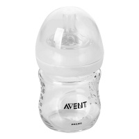 AVENT стеклянная бутылочка с соской Natural SCF671/17 с рождения 120 мл