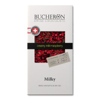 BUCHERON шоколад молочный с Кусочками малины 100 г