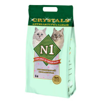 N1 наполнитель для кошачьего туалета Crystals антибактериальный 5 л