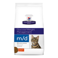HILLS Prescription Diet сухой корм для кошек m/d Glucose/Weight Management 1,5 кг