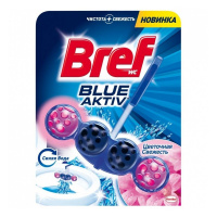 BREF туалетный блок Blue Aktiv цветочная свежесть 1 шт