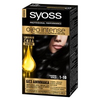 SYOSS крем-краска для волос Oleo Intense Глубокий чёрный 1-10