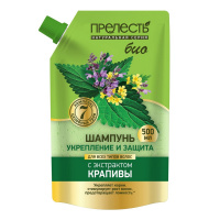 ПРЕЛЕСТЬ шампунь Укрепление и Защита с экстрактом Крапивы для всех типов волос 500 мл