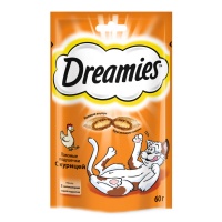 DREAMIES лакомство для кошек с курицей 60 г
