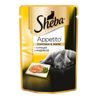 SHEBA влажный корм для кошек Appetito с курицей и индейкой 85 г