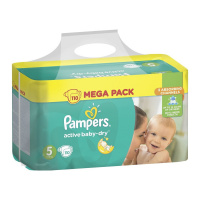 PAMPERS подгузники Active Baby 5 (11 - 18 кг) 110 шт