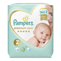 PAMPERS подгузники Premium Care 2 (4 - 8 кг) 20 шт