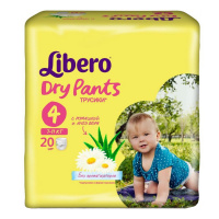LIBERO подгузники-трусики Dry Pants 4 (7 - 11 кг) 20 шт