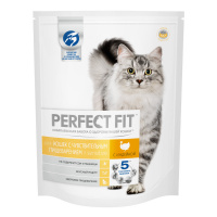 PERFECT FIT сухой корм Sensitive для кошек с чувствительным пищеварением с индейкой 1.2 кг