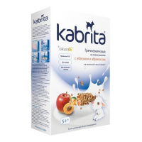 KABRITA каша на козьем молочке Гречневая с Яблоком и Абрикосом с 5 месяцев 180 г