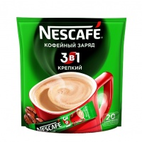 NESСAFE Кофе растворимый 3 в 1 Крепкий, 20 стиков х 16 г