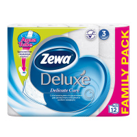ZEWA туалетная бумага Deluxe Delicate Care трехслойная без аромата 12 шт
