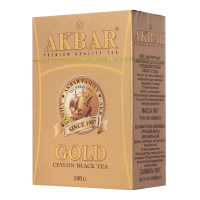 AKBAR чай черный листовой Gold 100 г
