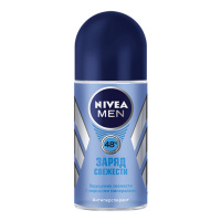 NIVEA дезодорант роликовый Заряд Свежести мужской 50 мл
