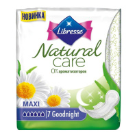 LIBRESSE прокладки Natural Care Goodnight 7 шт