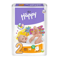 BELLA Baby подгузники Happy Mini 2 (3-6 кг) 38 шт