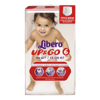 LIBERO подгузники-трусики Up & Go 6 (13 - 20 кг) 44 шт