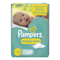 PAMPERS пеленки для переодевания Change Mats 60x60 12 шт