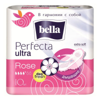 BELLA прокладки Perfecta Ultra Rose 10 шт