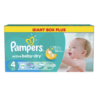 PAMPERS подгузники Active Baby 4 (7 - 14 кг) 106 шт