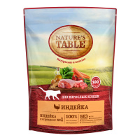 NATURES TABLE сухой корм для кошек Индейка 650 г