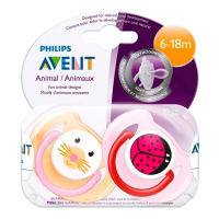 AVENT пустышка силиконовая ортодонтическая Classic SCF182/15 (6-18 месяцев) 2 шт