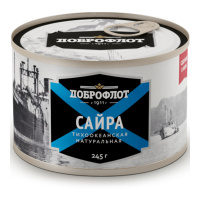 ДОБРОФЛОТ Сайра Тихоокеанская Натуральная 245 г