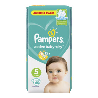 PAMPERS подгузники Active Baby 5 (11 - 16 кг) 60 шт